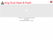 Tablet Screenshot of kingtruckwash.com